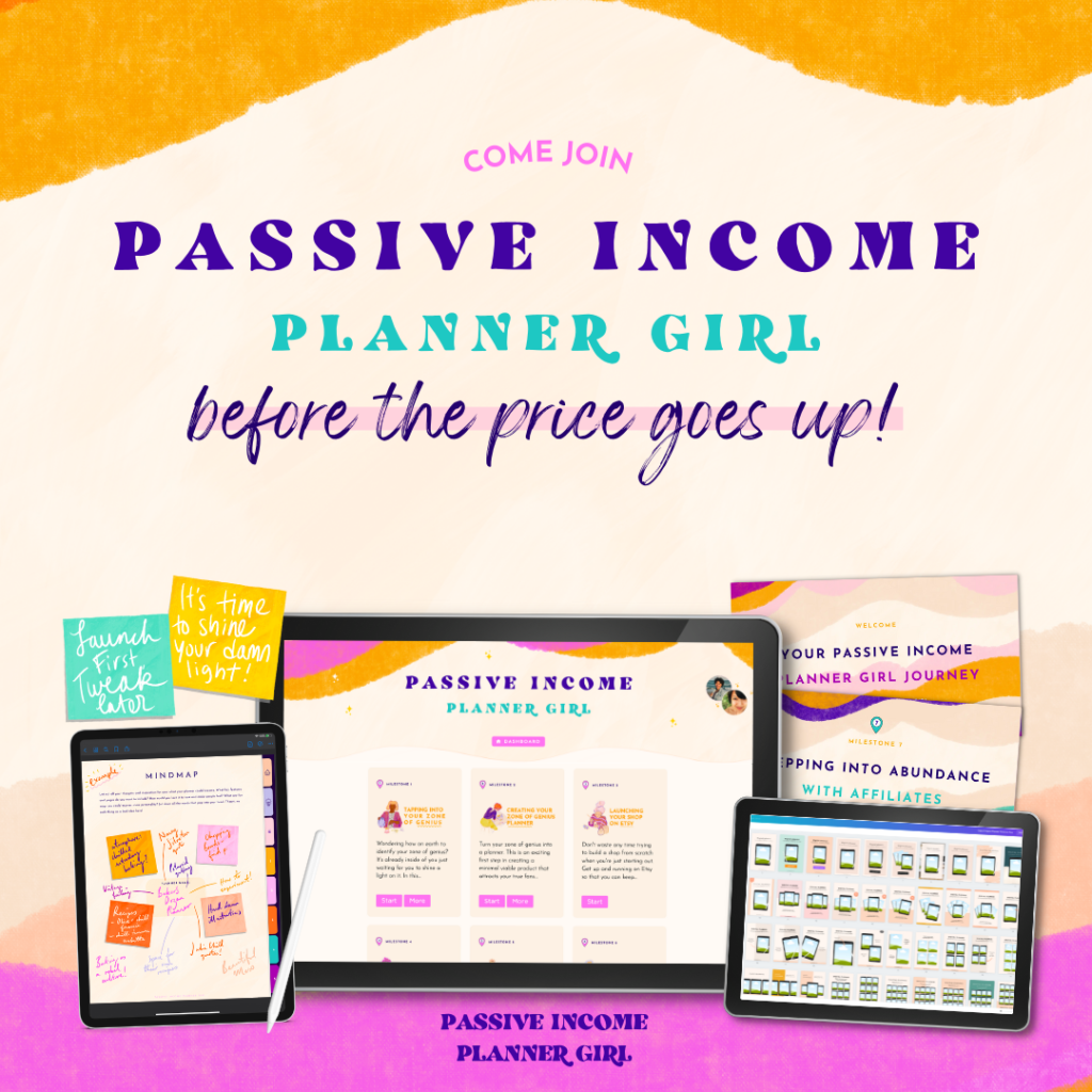 Price Goes Up Passive Income Planner Girl